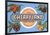 Greetings from Cherryland, Grand Traverse, Michigan-null-Framed Art Print