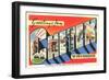 Greetings from Chetek, Wisconsin-null-Framed Art Print