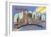 Greetings from Chicago, Illinois-null-Framed Art Print