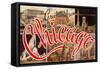 Greetings from Chicago, Illinois-null-Framed Stretched Canvas