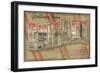 Greetings from Chicago-Vintage Vacation-Framed Art Print