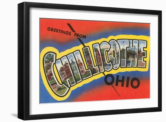 Greetings from Chillicothe, Ohio-null-Framed Art Print