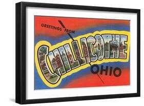 Greetings from Chillicothe, Ohio-null-Framed Art Print