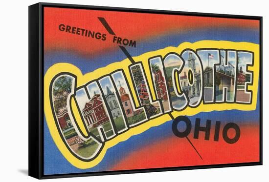 Greetings from Chillicothe, Ohio-null-Framed Stretched Canvas