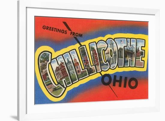 Greetings from Chillicothe, Ohio-null-Framed Art Print