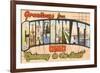 Greetings from Cincinnati, Ohio-null-Framed Premium Giclee Print