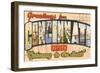 Greetings from Cincinnati, Ohio-null-Framed Art Print