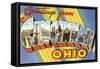 Greetings from Cincinnati, Ohio-null-Framed Stretched Canvas