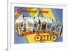 Greetings from Cincinnati, Ohio-null-Framed Premium Giclee Print