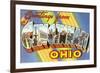 Greetings from Cincinnati, Ohio-null-Framed Premium Giclee Print