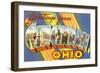 Greetings from Cincinnati, Ohio-null-Framed Art Print
