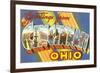 Greetings from Cincinnati, Ohio-null-Framed Art Print