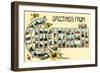 Greetings from Cincinnati-null-Framed Premium Giclee Print