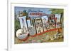 Greetings from Ciudad Juarez, Mexico-null-Framed Premium Giclee Print