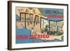 Greetings from Ciudad Juarez, Old Mexico-null-Framed Art Print