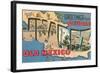 Greetings from Ciudad Juarez, Old Mexico-null-Framed Art Print