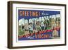 Greetings from Clarksburg, West Virginia-null-Framed Art Print