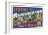 Greetings from Clarksburg, West Virginia-null-Framed Art Print