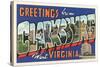 Greetings from Clarksburg, West Virginia-null-Stretched Canvas