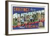 Greetings from Clarksburg, West Virginia-null-Framed Art Print