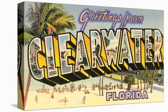 Greetings from Clearwater, Florida-null-Stretched Canvas