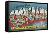 Greetings from Cleveland, Metropolis of Ohio-null-Framed Stretched Canvas