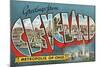 Greetings from Cleveland, Metropolis of Ohio-null-Mounted Giclee Print