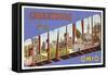 Greetings from Cleveland, Ohio-null-Framed Stretched Canvas