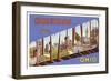 Greetings from Cleveland, Ohio-null-Framed Art Print