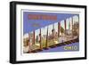 Greetings from Cleveland, Ohio-null-Framed Art Print