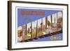 Greetings from Cleveland, Ohio-null-Framed Art Print