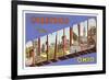 Greetings from Cleveland, Ohio-null-Framed Premium Giclee Print