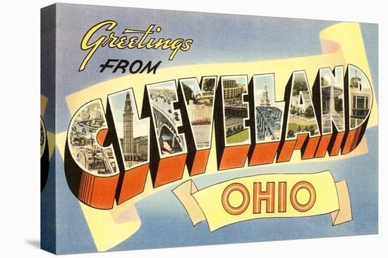 Greetings from Cleveland,Ohio-null-Stretched Canvas