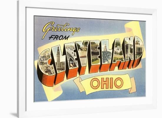 Greetings from Cleveland,Ohio-null-Framed Art Print