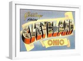 Greetings from Cleveland,Ohio-null-Framed Art Print