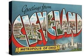 Greetings from Cleveland, Ohio-null-Stretched Canvas