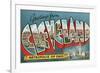 Greetings from Cleveland, Ohio-null-Framed Premium Giclee Print