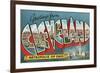 Greetings from Cleveland, Ohio-null-Framed Premium Giclee Print