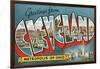 Greetings from Cleveland, Ohio-null-Framed Art Print