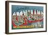 Greetings from Cleveland, Ohio-null-Framed Art Print