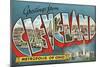 Greetings from Cleveland, Ohio-null-Mounted Art Print