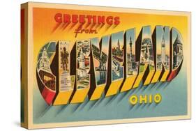 Greetings from Cleveland, Ohio-null-Stretched Canvas