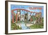 Greetings from Clintonm Tennessee-null-Framed Art Print