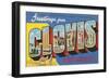 Greetings from Clovis, New Mexico-null-Framed Art Print