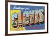 Greetings from Clovis, New Mexico-null-Framed Art Print