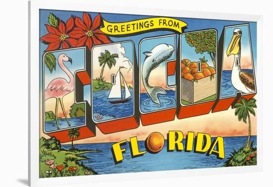 Greetings from Cocoa, Florida-null-Framed Art Print
