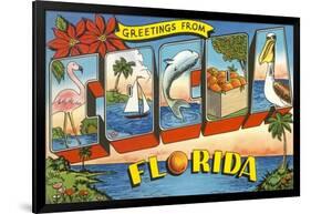 Greetings from Cocoa, Florida-null-Framed Art Print