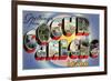 Greetings from Coeur d'Alene, Idaho-null-Framed Premium Giclee Print