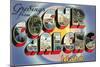 Greetings from Coeur D'Alene, Idaho-null-Mounted Giclee Print