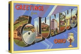 Greetings from Colombus, Ohio-null-Stretched Canvas